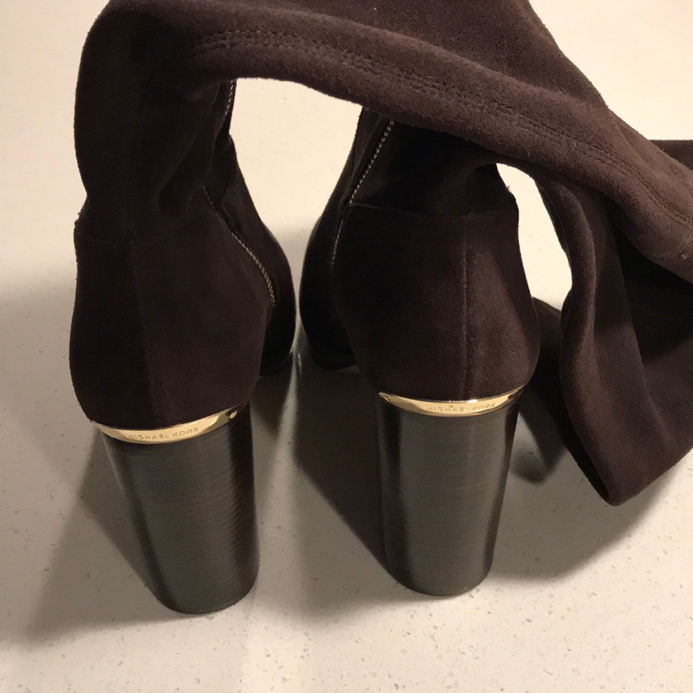Michael Kors brown suede boots - Picture 3 of 8
